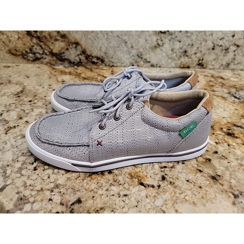 Mens 8 1/2 M Twisted X gray lace Twisted X Hooey Loper Shoes NEW. WHYC009